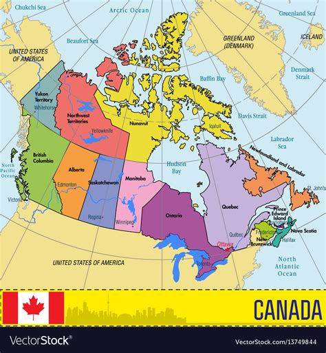 capital city of canada map.
